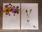 Unikarte Gesicht & Vase