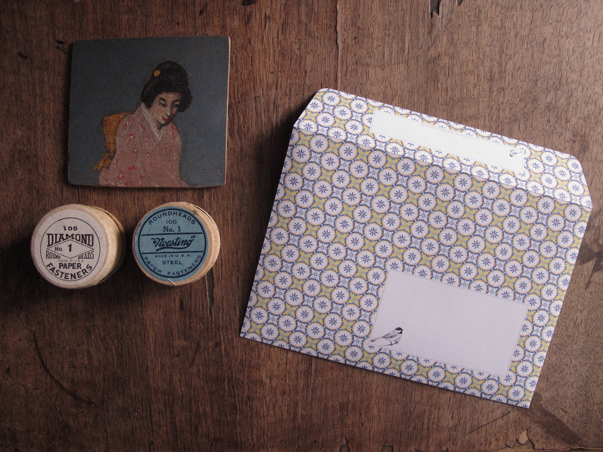 Briefpapier Schwalbe + Meise