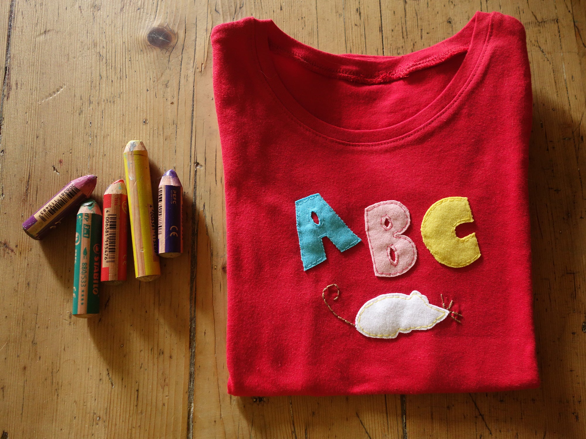 Kinder T-Shirt mit Wort, kurzarm