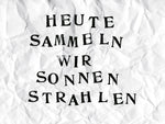 Postkarte "Heute sammeln wir Sonnenstrahlen"